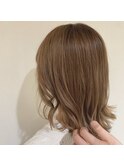 透明感ミルクティーベージュ