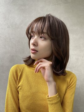 メゾンドイギー(MAISON de IGGY) ワンカールで作るツヤ髪ショコラベージュ#似合わせカット