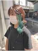 インナーカラー/ライトグリーン