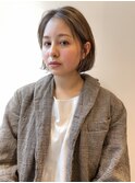 スッキリまとまる！前髪なしのショートボブ/銀座/ショートボブ