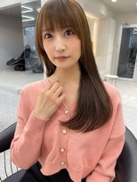 ロンド マーレ 天神大名店(Lond mare)&nbsp;韓国巻き　くびれ巻き　顔まわりレイヤー　レイヤーカット　前髪