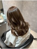 ブリーチしないワンカラーミルクティーベージュ