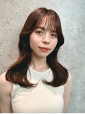 Unami くびれミディアム　シースルーバング　内巻きパーマ