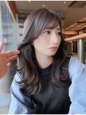 韓国風 レイヤーカット ケアブリーチ 学割U24 ダブルカラー 544