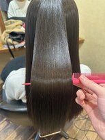 ボブビッシュ 東温店 ロングストレートパーマ