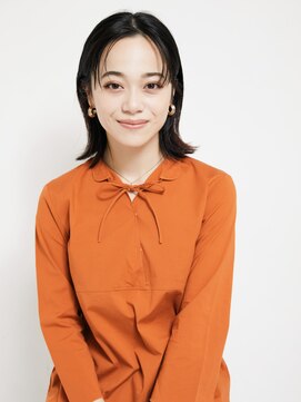 オンク 新宿(onk) 黒髪/グレーベージュ/レイヤーロング/前髪パーマ[新宿駅]