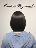 ミモザ ビカミドウ 自由が丘(Mimosa Bigamido)&nbsp;▼ 40代ショートボブ クレイヘッドスパ 髪質改善ミルボンTR