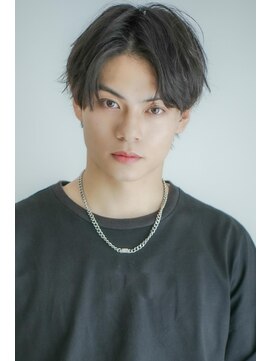 ヘアーズ ベリー あびこ店(hairs BERRY) 爽やか韓国センターパートニュアンスパーマウルフアッシュカラー