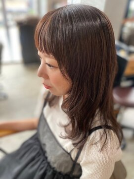 ソイクフ 高田馬場店(SOY-KUFU) 20代30代40代◎大人可愛い小顔に見せるヘアワンレンネビージュ