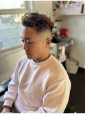 スキンフェード×パーマ