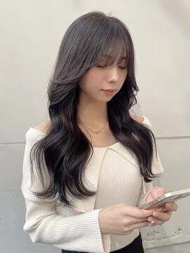 キャンバス バイ ネオリーブ 横浜西口(Canvas by neo.) 色気グレージュレイヤーカット韓国ヘア【横浜】