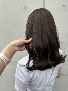 アチーブ ヘア デザイン(achieve hair design) ナチュラルくびれヘア大人可愛い透明感ブラウンカラー20代30代