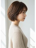 30代40代大人のひし形ボブ髪質改善酸性ストレート白髪染め