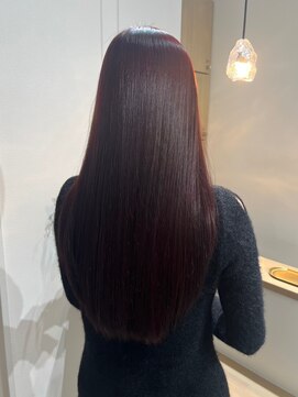 ビビバイベル(BiVi by BHEL) グレージュブルージュベージュカラー顔周りレイヤーカット韓国