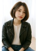 丸みボブ