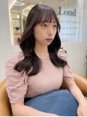 ワンホンへア 韓国ヘア セミロングレイヤーカット 恵比寿駅