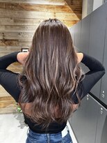 ベイショア(Bay Shore NY)&nbsp;細めハイライトくすみベージュマロンベージュ韓国風巻き