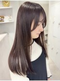 【hao渋谷】akane ココアブラウンくびレイヤー10代20代30代