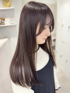 ハオ(hao) 【hao渋谷】akane ココアブラウンくびレイヤー10代20代30代