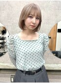 薬院　ボブ　顔まわりレイヤーカット　ブリーチなしカラー