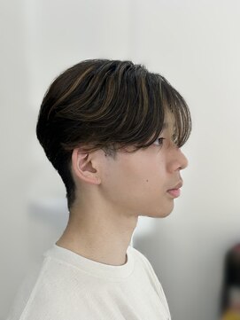 ロンドホットリップ 立川(Lond hot lip) men'sメンズ髪質改善ブリーチなし黒染めブルーブラック/立川