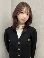 ジーナ 福岡天神(Zina) ピンクブラウン×韓国ミディアムレイヤー/Zina福岡天神