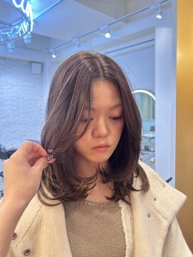 ミディアムレイヤー×まろやかベージュ