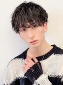 メンズパーマツイストスパイラル×韓国風マッシュ束感