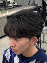 オーバルバイアピッシュ(OVARL by apish)&nbsp;フェザーパーマ/シースルーフェザー/メンズパーマ