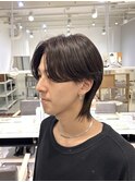 ブルーブラックフェザーパーマサーフカールセンターパート