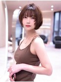 ワンホンレイヤー/ミルクティーブロンド/ニュアンスウルフ