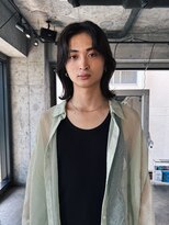 ノラジャーニー(NORA Journey)&nbsp;メンズボブウルフメンズミディアムレイヤーカットメンズウルフ