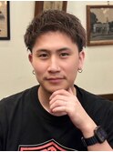 ラフウェーブアップバングショート