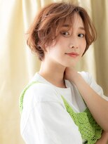 カバーヘアアンドスパ ブリス 浦和(COVER HAIR&SPA bliss) ミルクティーブロンドゆるふわボブショートマッシュ10代20代X