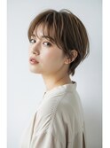 ショート/ショートボブ/耳掛けショート/くびれショート/前髪あり