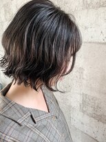 オンリエド ヘアデザイン(ONLIed Hair Design) 【ONLIed】ダークグレージュ×切りっぱなしボブ