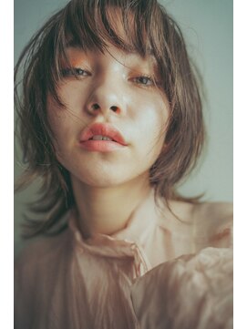 アリー 原宿 表参道(ALLY) 【ALLY阿部】ウルフミディ×ミルクティベージュ