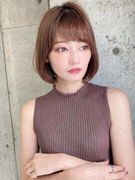 ロンドローズ 名古屋(Lond damaskRose) 髪質改善 ショートボブ インナーカラー 韓国風 前髪カット 小顔