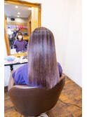 ハイライトコームでバレイヤージュのリメイク!