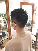 MEN'S HAIR  センターパート　ツイストスパイラル　コンマヘア