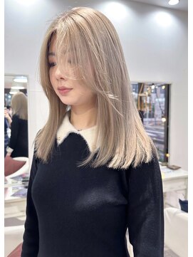 ギフト(GIFT) ニュアンスカラー:シルキーベージュレイヤーロング