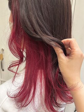 ルプラ チッタ(le-pla Citta) インナーカラー/レッド/ピンク