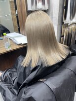 ラフ(LAFF)&nbsp;#バレイヤージュ#グレージュカラー#ボブウルフ#ココアベージュ