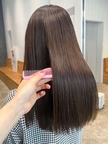 アイティーバイアルバム 藤沢店(IT by ALBUM)&nbsp;ダークブラウン_グ斜めバンググレージュカラー_ba460052