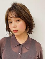 エアー 横浜(AIR)&nbsp;【長谷川】ゆるふわ外はねボブインナーベージュ