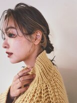 ミッシュバイアーバン(misch by urban.)&nbsp;イヤリングカラー/インナーカラー/ベージュ 【堀　春菜】