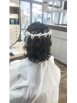 マティス 藤崎店(MATISSE)&nbsp;ふんわりガーリーな編み込みハーフアップ。