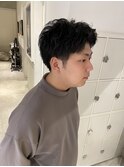 メンズアップバング刈り上げスタイル