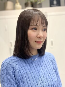 シュク 高円寺(SYUK) 内巻きミディアム/透明感グレージュ【SYUK 高円寺】