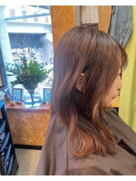 ポルコ(porco.) くびれピンクブラウンインナーブリーチ